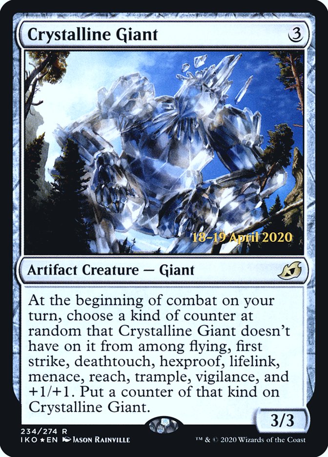 Crystalline Giant [Ikoria: Lair of Behemoths Prerelease Promos] | Silver Goblin