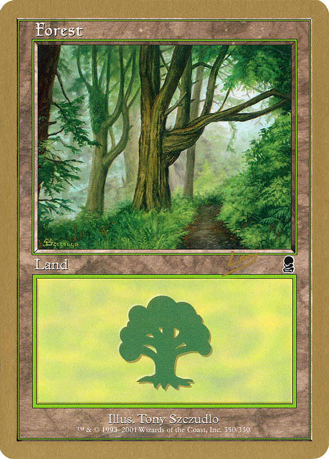 Forest (rl350) (Raphael Levy) [World Championship Decks 2002] | Silver Goblin