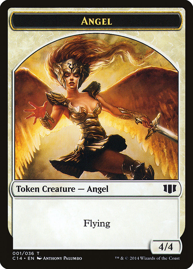 Angel // Cat Double-Sided Token [Commander 2014 Tokens] | Silver Goblin