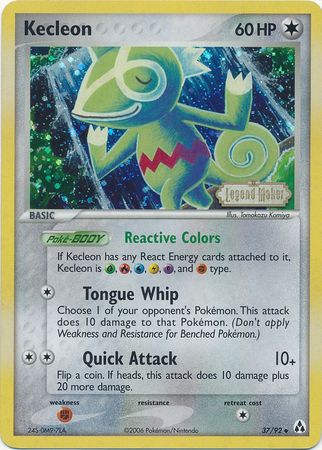 Kecleon (37/92) (Stamped) [EX: Legend Maker] | Silver Goblin