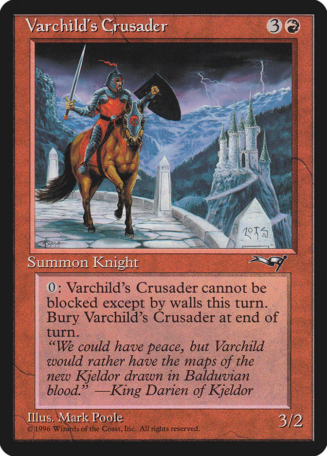 Varchild's Crusader (Brown Horse) [Alliances] | Silver Goblin