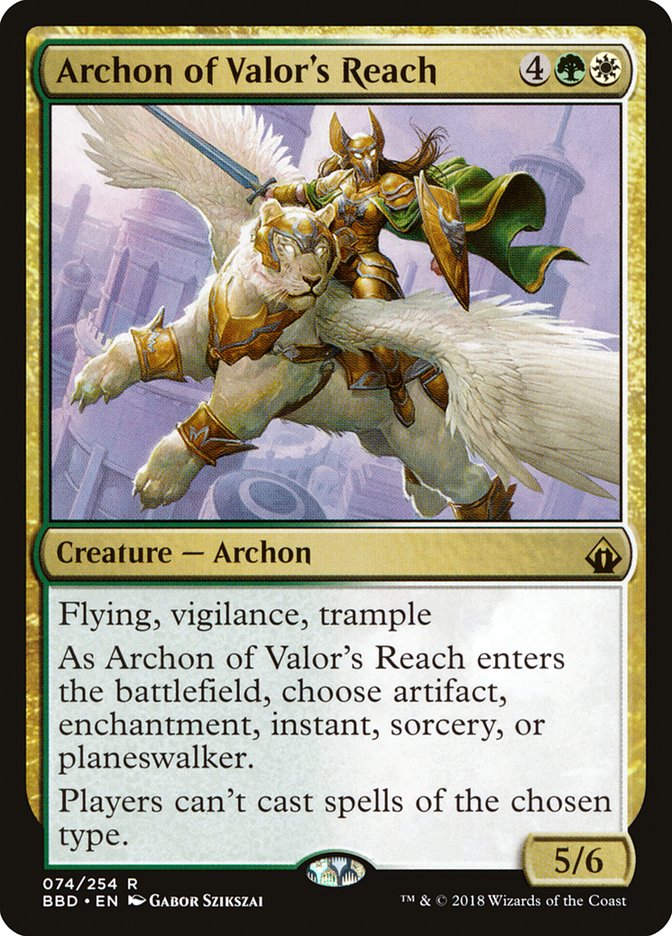 Archon of Valor's Reach [Battlebond] | Silver Goblin