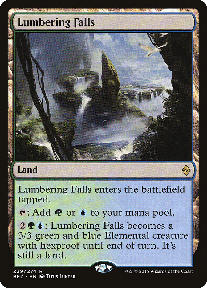 Lumbering Falls [Battle for Zendikar] | Silver Goblin