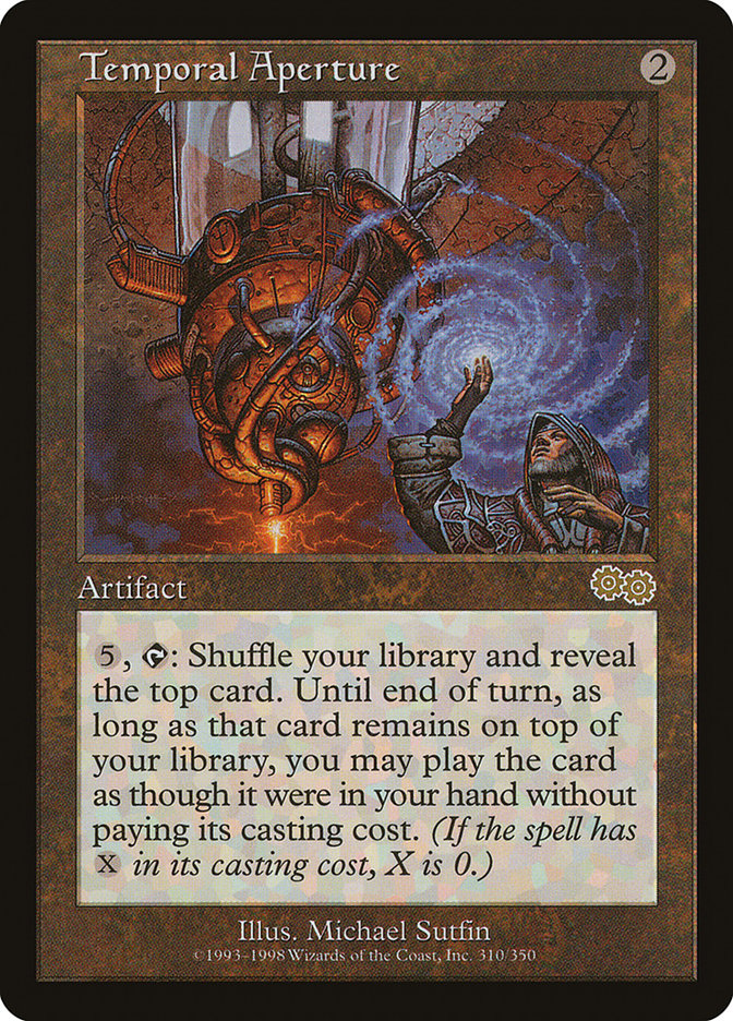 Temporal Aperture [Urza's Saga] | Silver Goblin