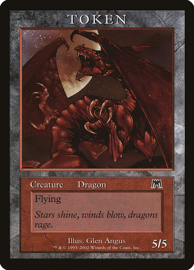 Dragon Token [Magic Player Rewards 2002] | Silver Goblin