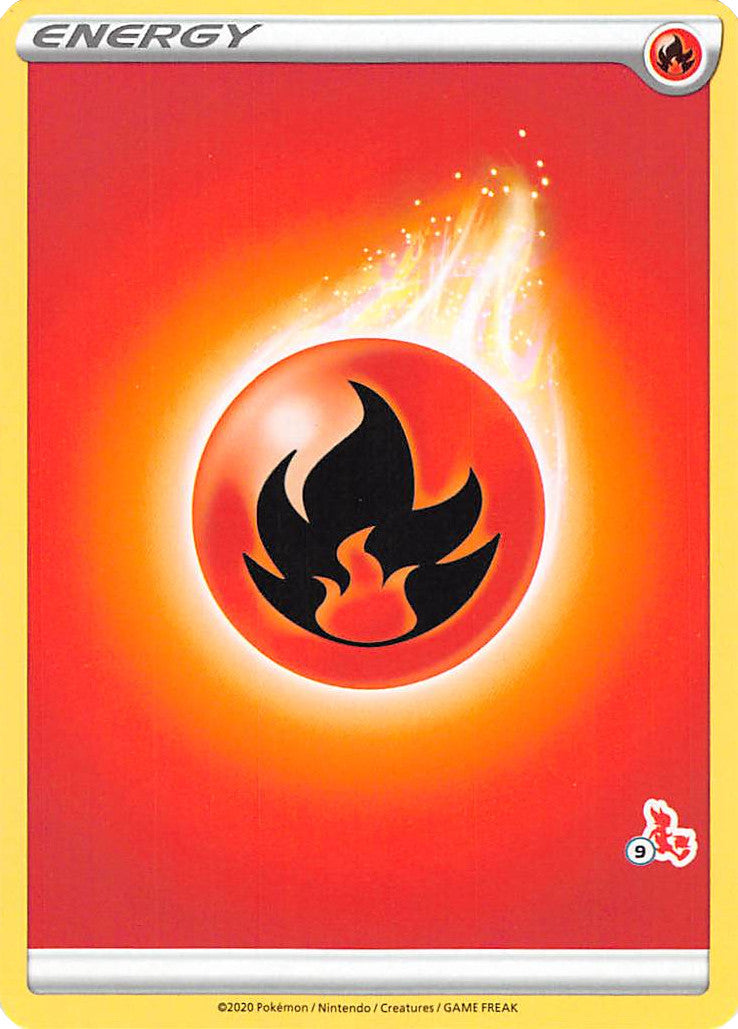 Fire Energy (Cinderace Stamp #9) [Battle Academy 2022] | Silver Goblin