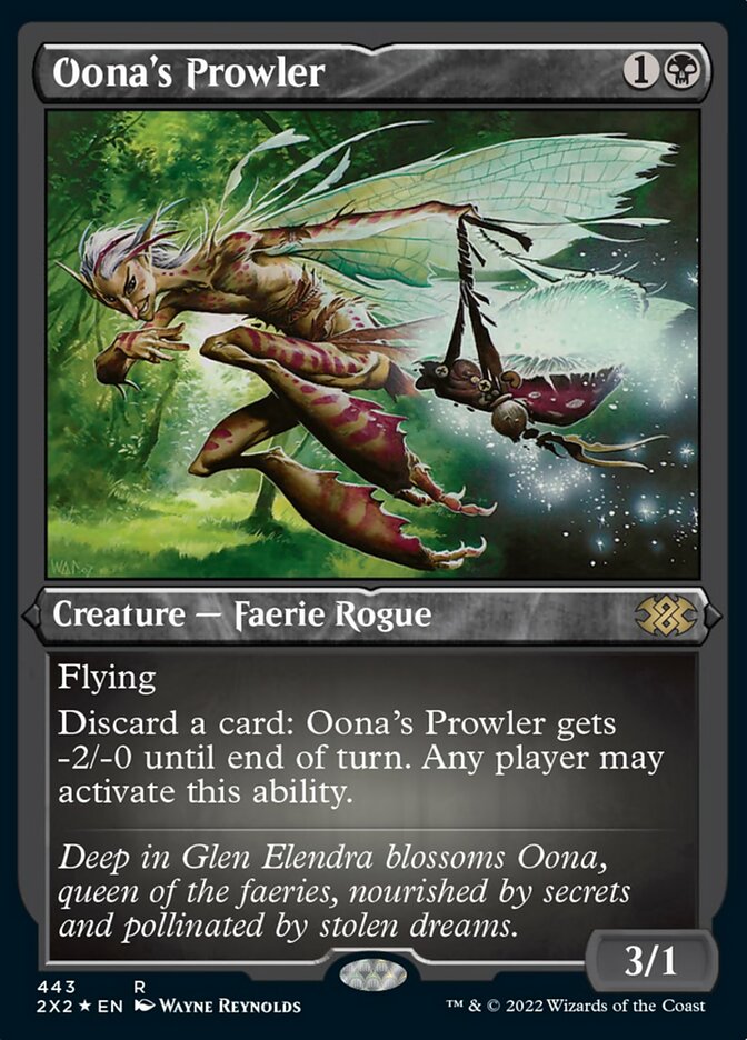 Oona's Prowler (Foil Etched) [Double Masters 2022] | Silver Goblin