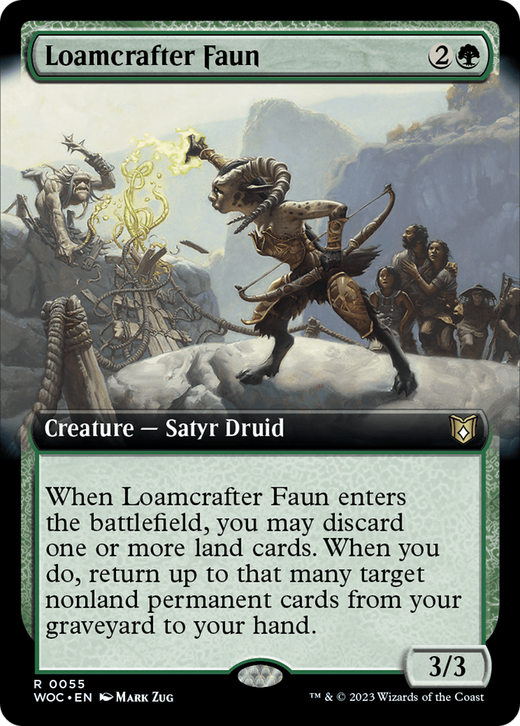 Loamcrafter Faun (Extended Art) [Wilds of Eldraine Commander] | Silver Goblin