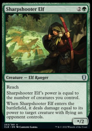 Sharpshooter Elf [Commander Legends: Battle for Baldur's Gate] | Silver Goblin