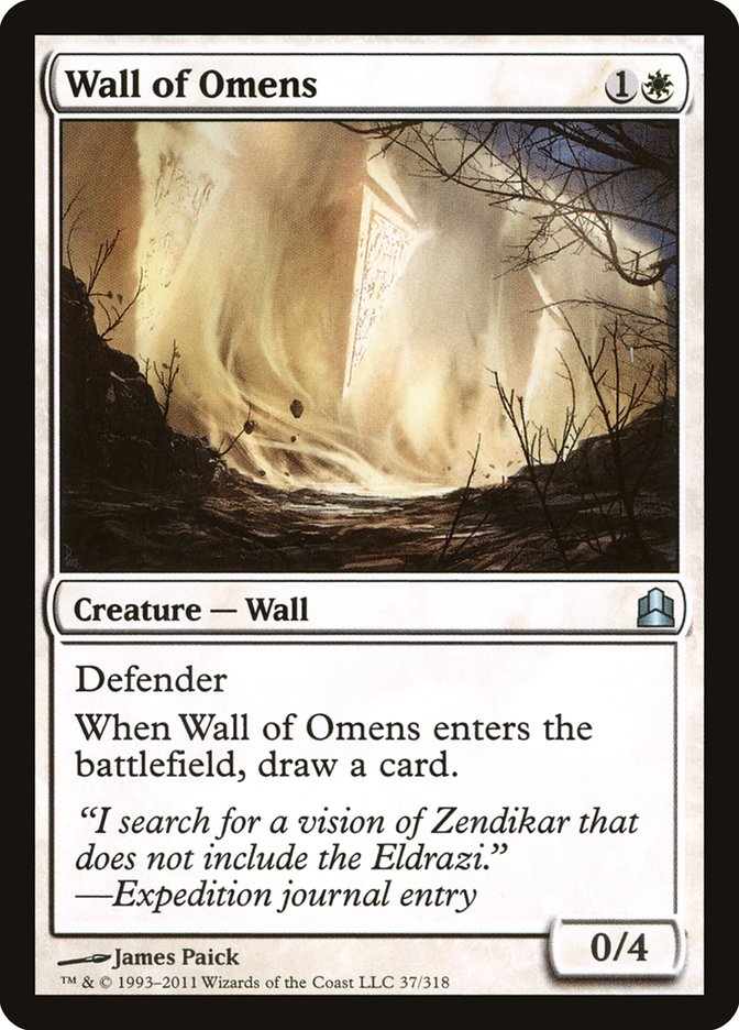 Wall of Omens [Commander 2011] | Silver Goblin