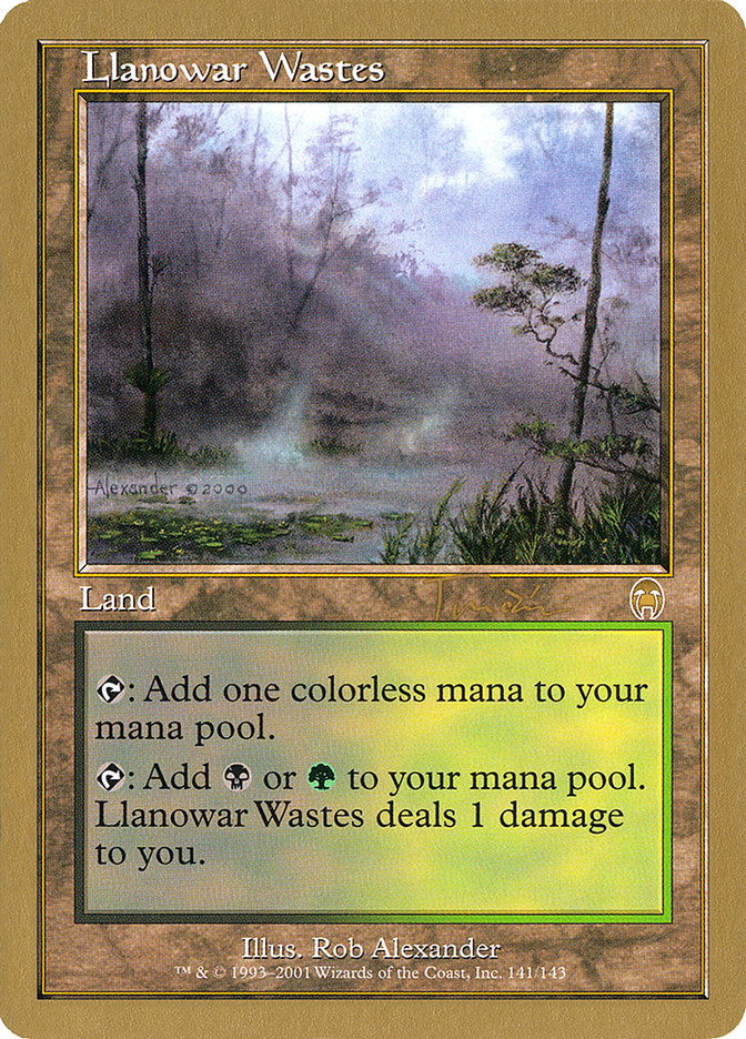 Llanowar Wastes (Jan Tomcani) [World Championship Decks 2001] | Silver Goblin