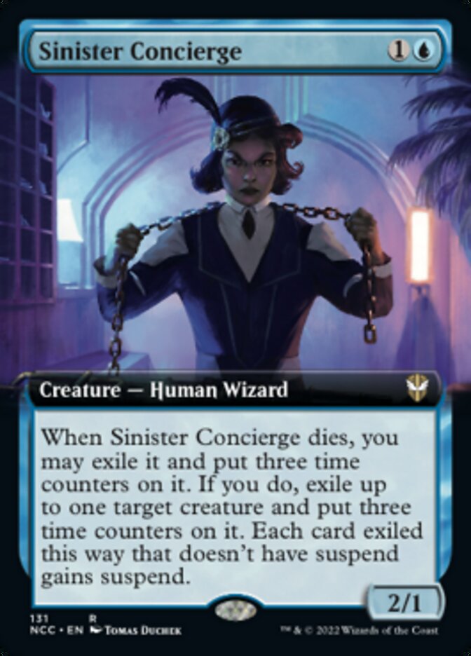 Sinister Concierge (Extended Art) [Streets of New Capenna Commander] | Silver Goblin