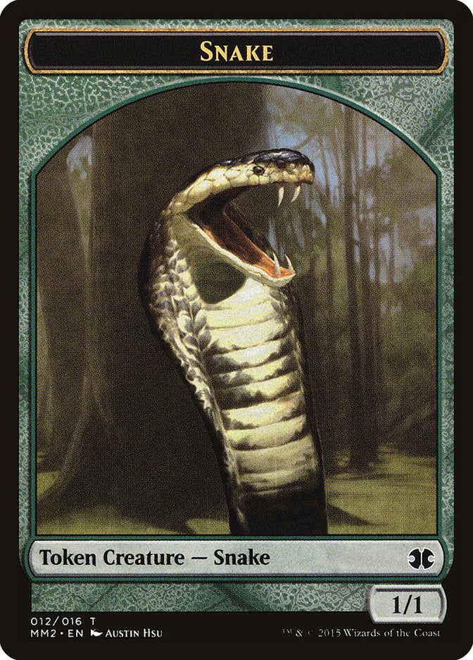 Snake Token [Modern Masters 2015 Tokens] | Silver Goblin