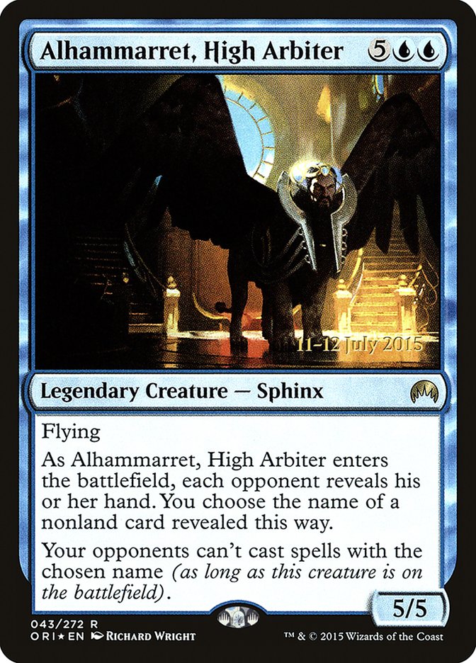 Alhammarret, High Arbiter [Magic Origins Prerelease Promos] | Silver Goblin