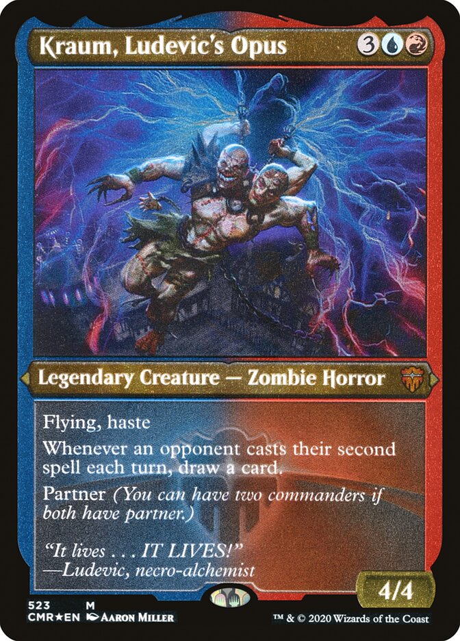 Kraum, Ludevic's Opus (Etched) [Commander Legends] | Silver Goblin