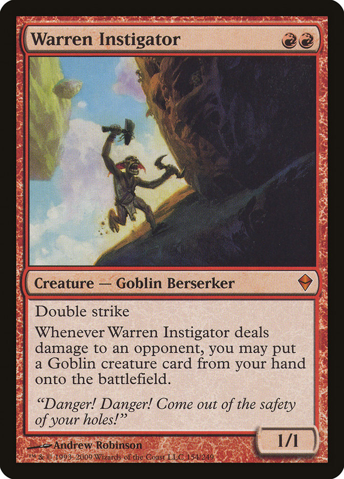 Warren Instigator [Zendikar] | Silver Goblin