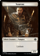 Vampire (0004) // Vampire Demon Double-Sided Token [The Lost Caverns of Ixalan Commander Tokens] | Silver Goblin