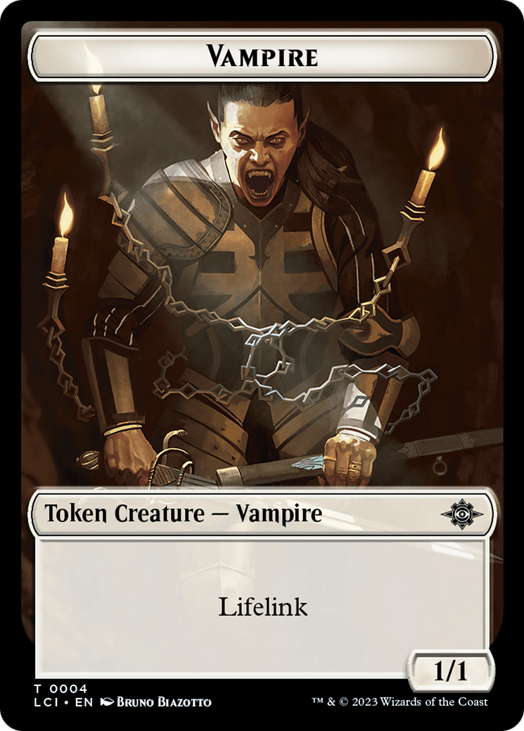 Emblem - Sorin, Lord of Innistrad // Vampire (0004) Double-Sided Token [The Lost Caverns of Ixalan Commander Tokens] | Silver Goblin