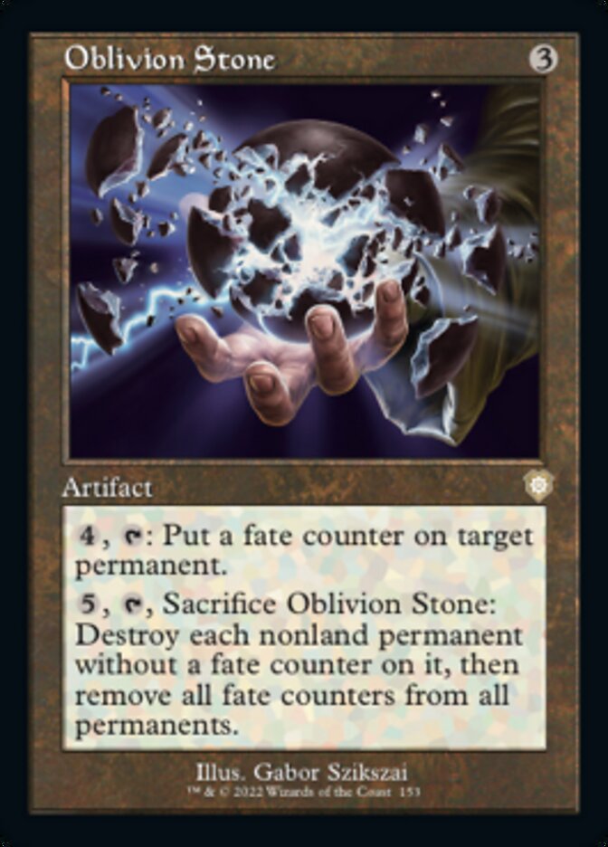 Oblivion Stone (Retro) [The Brothers' War Commander] | Silver Goblin