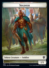 Cat // Soldier Double-Sided Token [Commander Legends Tokens] | Silver Goblin