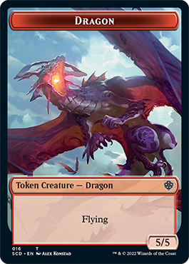 Dragon // Dragon Double-Sided Token [Starter Commander Decks] | Silver Goblin