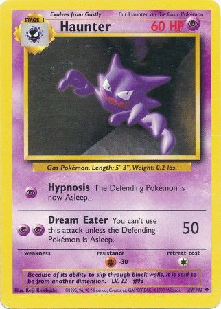 Haunter (29/102) [Base Set Unlimited] | Silver Goblin