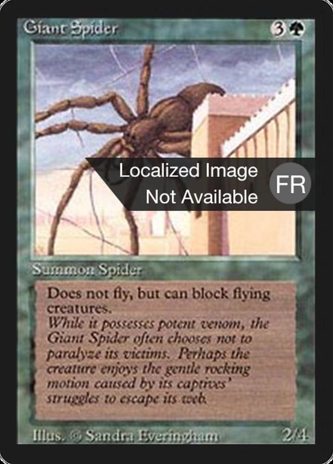 Giant Spider [Foreign Black Border] | Silver Goblin