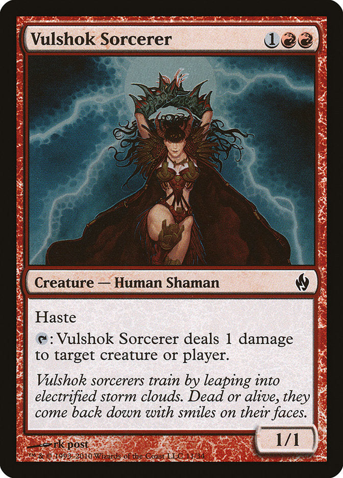 Vulshok Sorcerer [Premium Deck Series: Fire and Lightning] | Silver Goblin