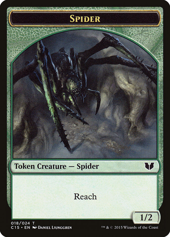 Spider Token [Commander 2015 Tokens] | Silver Goblin