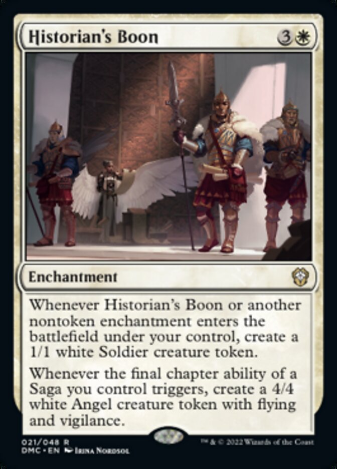 Historian's Boon [Dominaria United Commander] | Silver Goblin