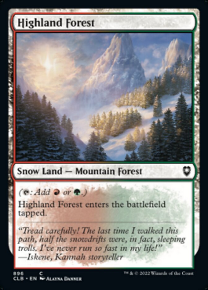Highland Forest [Commander Legends: Battle for Baldur's Gate] | Silver Goblin