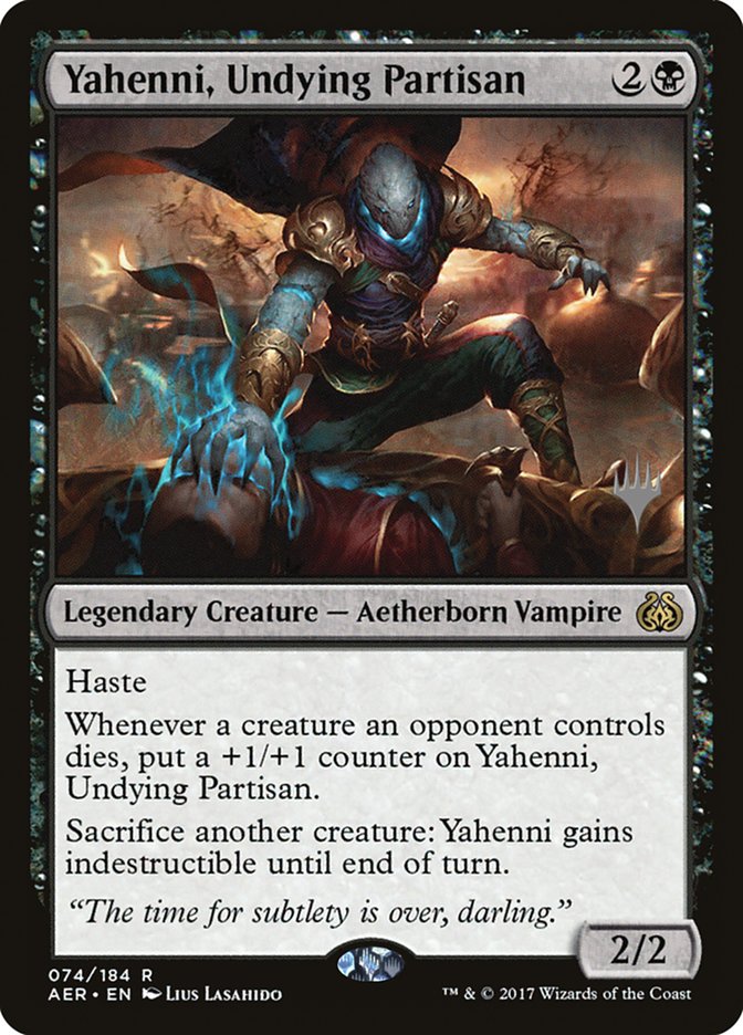 Yahenni, Undying Partisan (Promo Pack) [Aether Revolt Promos] | Silver Goblin