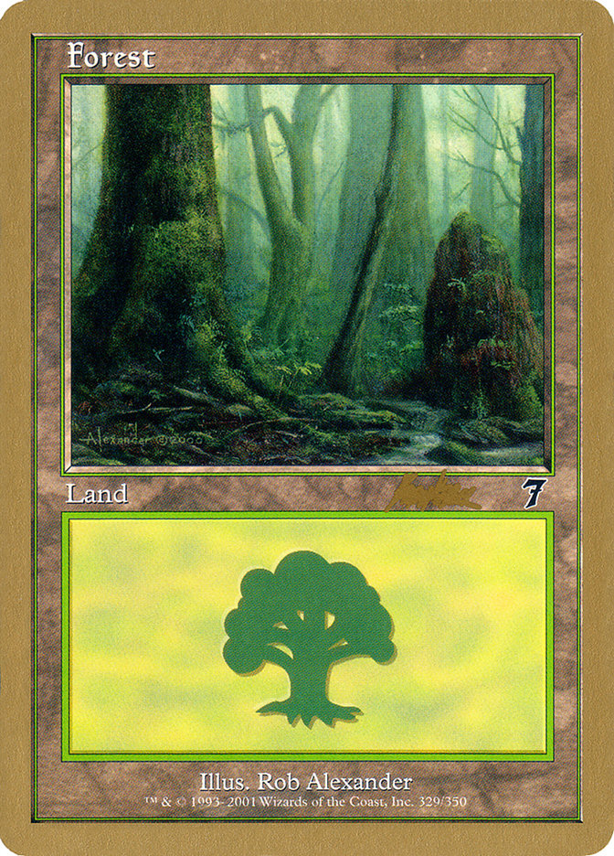 Forest (329) (Brian Kibler) [World Championship Decks 2002] | Silver Goblin