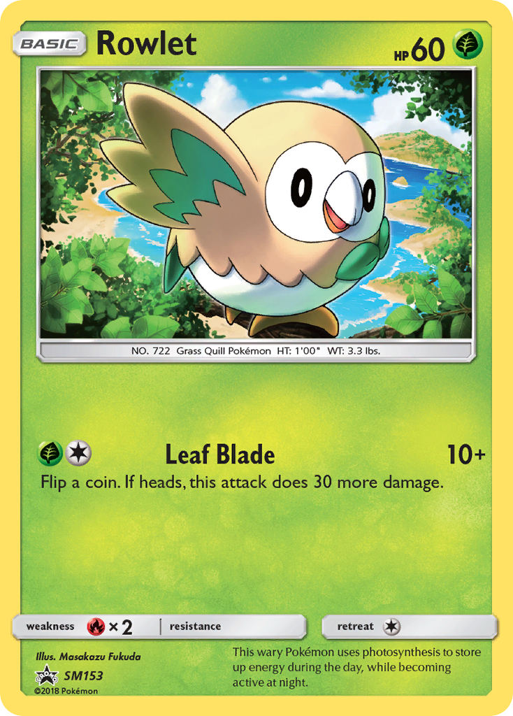 Rowlet (SM153) [Sun & Moon: Black Star Promos] | Silver Goblin