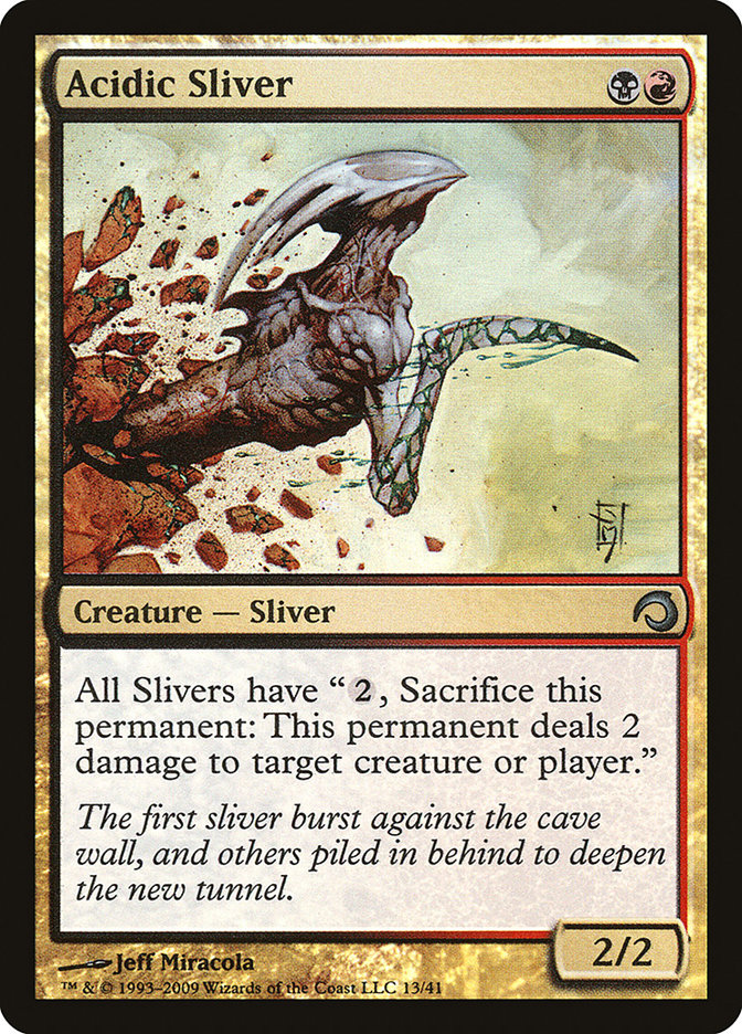 Acidic Sliver [Premium Deck Series: Slivers] | Silver Goblin