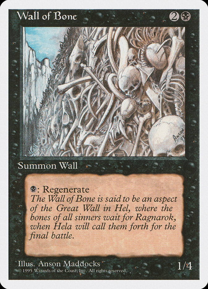 Wall of Bone [Fourth Edition] | Silver Goblin