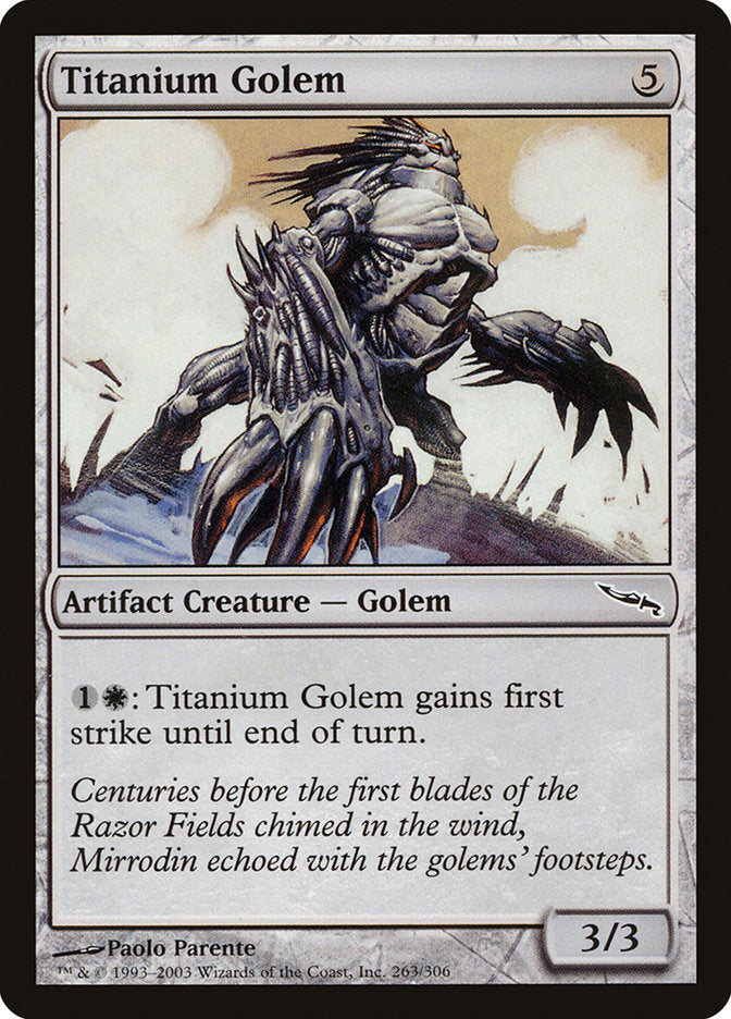 Titanium Golem [Mirrodin] | Silver Goblin