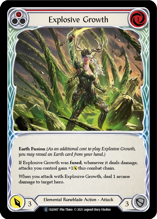 Explosive Growth (Red) [U-ELE067] (Tales of Aria Unlimited)  Unlimited Rainbow Foil | Silver Goblin