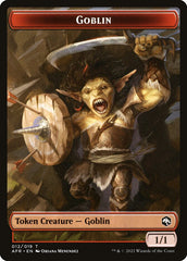 Clue // Goblin Double-Sided Token [Dungeons & Dragons: Adventures in the Forgotten Realms Commander Tokens] | Silver Goblin