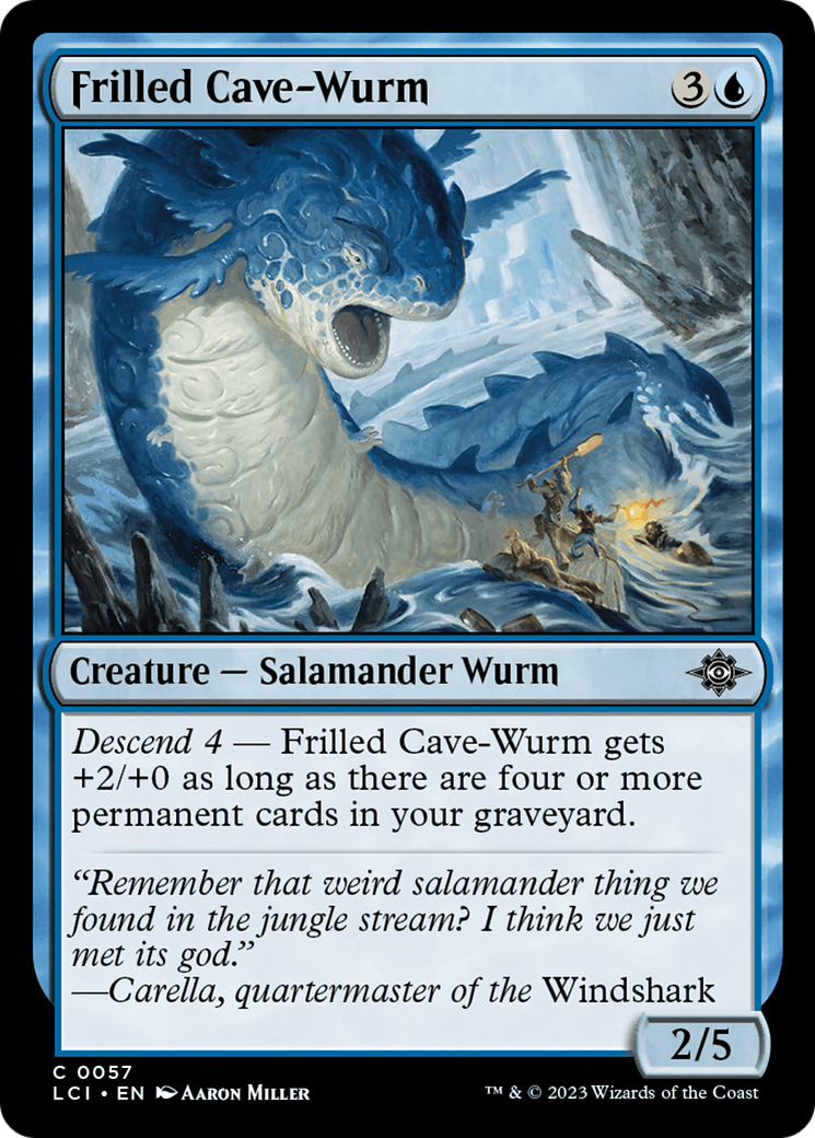 Frilled Cave-Wurm [The Lost Caverns of Ixalan] | Silver Goblin