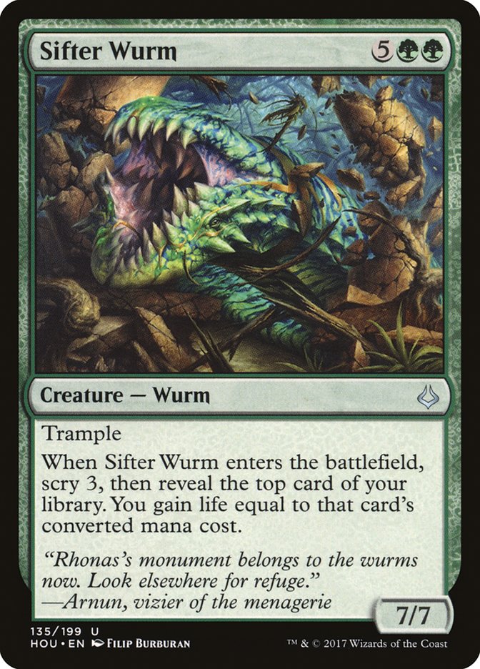 Sifter Wurm [Hour of Devastation] | Silver Goblin