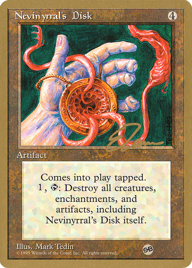 Nevinyrral's Disk (Eric Tam) (SB) [Pro Tour Collector Set] | Silver Goblin