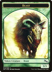 Beast // Beast Double-Sided Token [Unstable Tokens] | Silver Goblin
