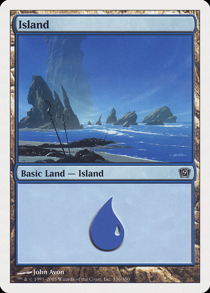 Island (336) [Ninth Edition] | Silver Goblin