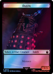 Dalek // Dinosaur Double-Sided Token (Surge Foil) [Doctor Who Tokens] | Silver Goblin