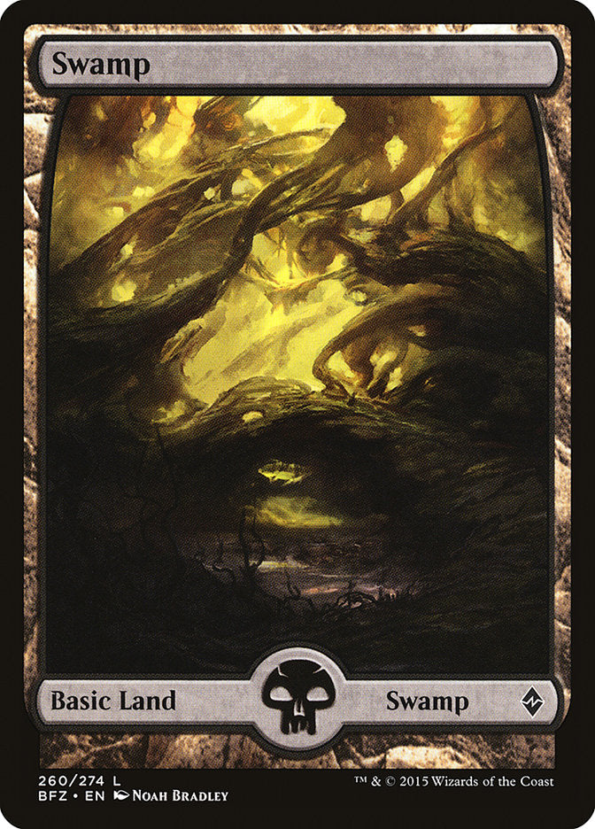 Swamp (260) (Full Art) [Battle for Zendikar] | Silver Goblin