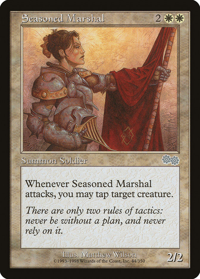 Seasoned Marshal [Urza's Saga] | Silver Goblin