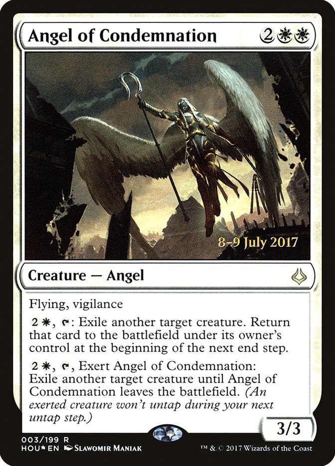Angel of Condemnation [Hour of Devastation Prerelease Promos] | Silver Goblin