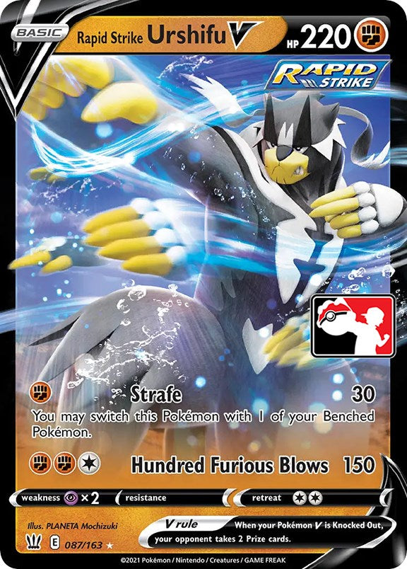 Rapid Strike Urshifu V (087/163) [Prize Pack Series One] | Silver Goblin