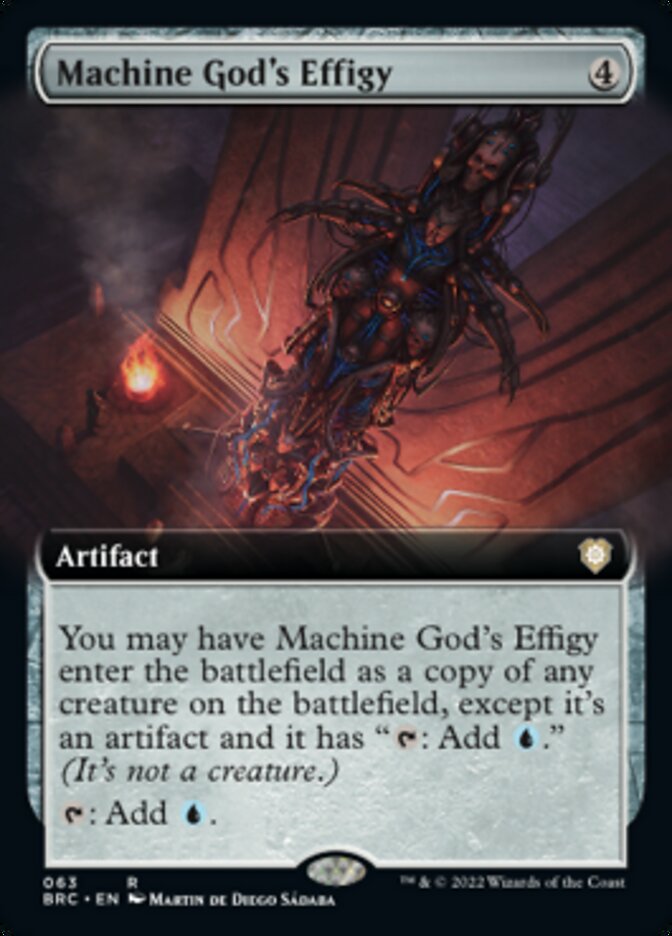Machine God's Effigy (Extended Art) [The Brothers' War Commander] | Silver Goblin